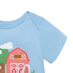 Body-para-recien-nacido-unisex-manga-corta-con-grafico-en-relieve-