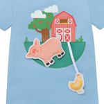 Body-para-recien-nacido-unisex-manga-corta-con-grafico-en-relieve-