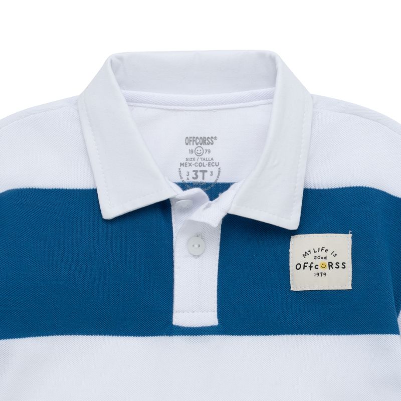 Camiseta-tipo-polo-para-bebe-niño-manga-corta-