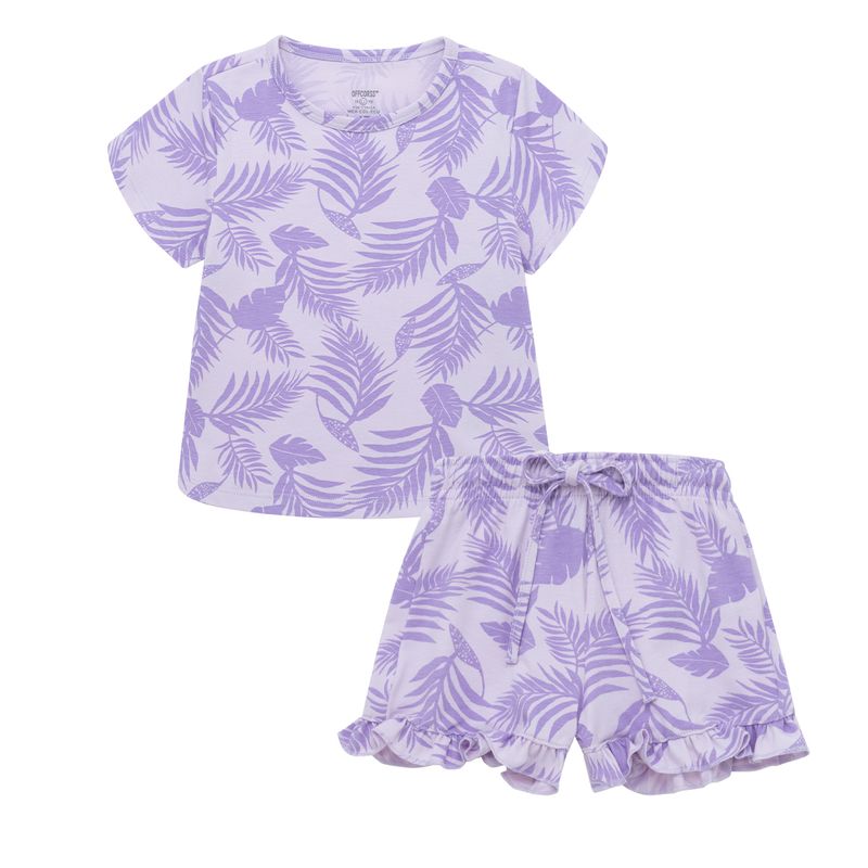 pijama-para-bebe-niña-conjunto-de-camiseta-manga-corta---short