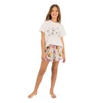 Pijama-para-niña-conjunto-camiseta-manga-corta---short