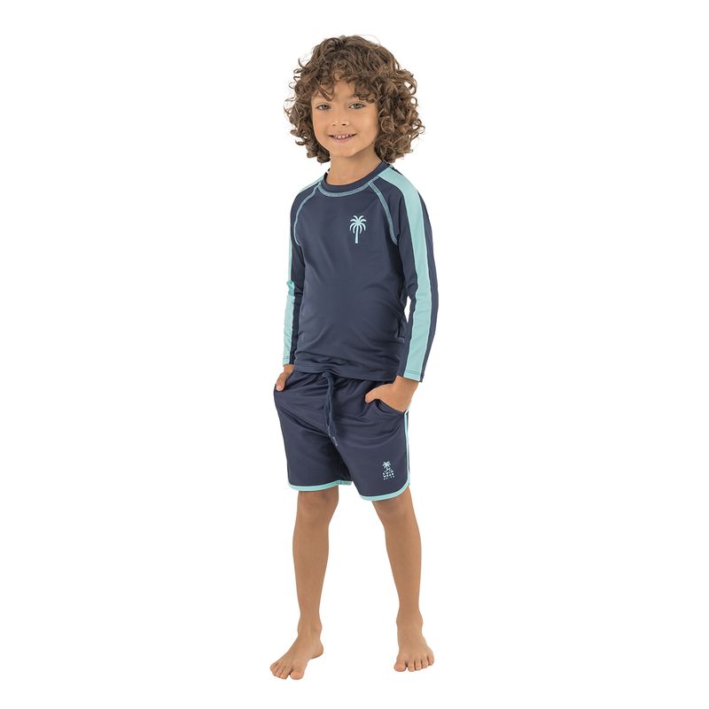 Camiseta-de-baño-manga-larga-para-bebe-niño