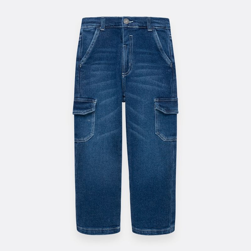 Denim-silueta-slim-para-bebe-nino-Ropa-bebe-nino-Indigo-Oscuro