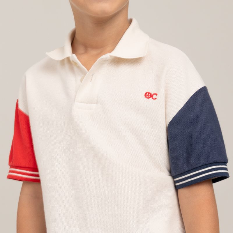 Camiseta-manga-corta-para-bebe-niño-tipo-polo