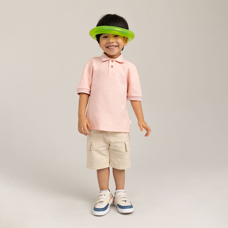 Camiseta-manga-corta-para-bebe-niño-tipo-polo