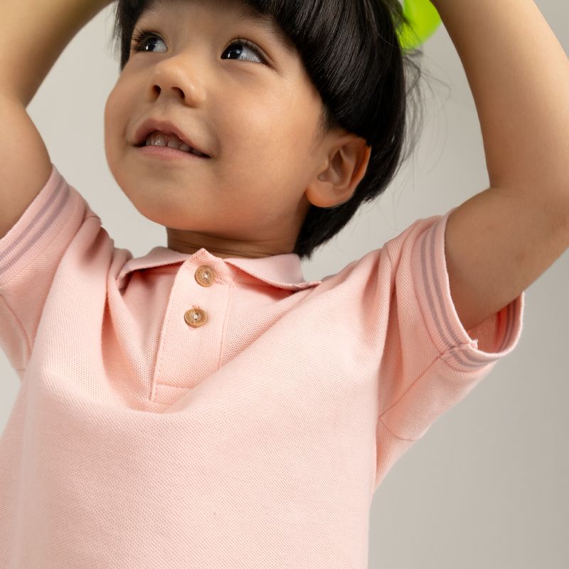 Camiseta-manga-corta-para-bebe-niño-tipo-polo