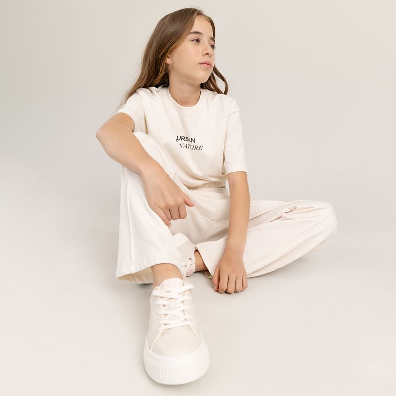 Conjunto-para-niña-de-camiseta-manga-corta---sudadera-