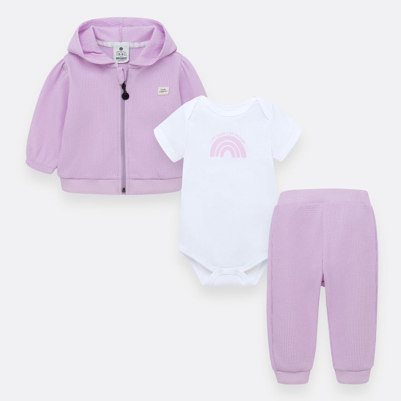 Conjunto-para-recien-nacida-niña-de-chaqueta---body---sudadera-