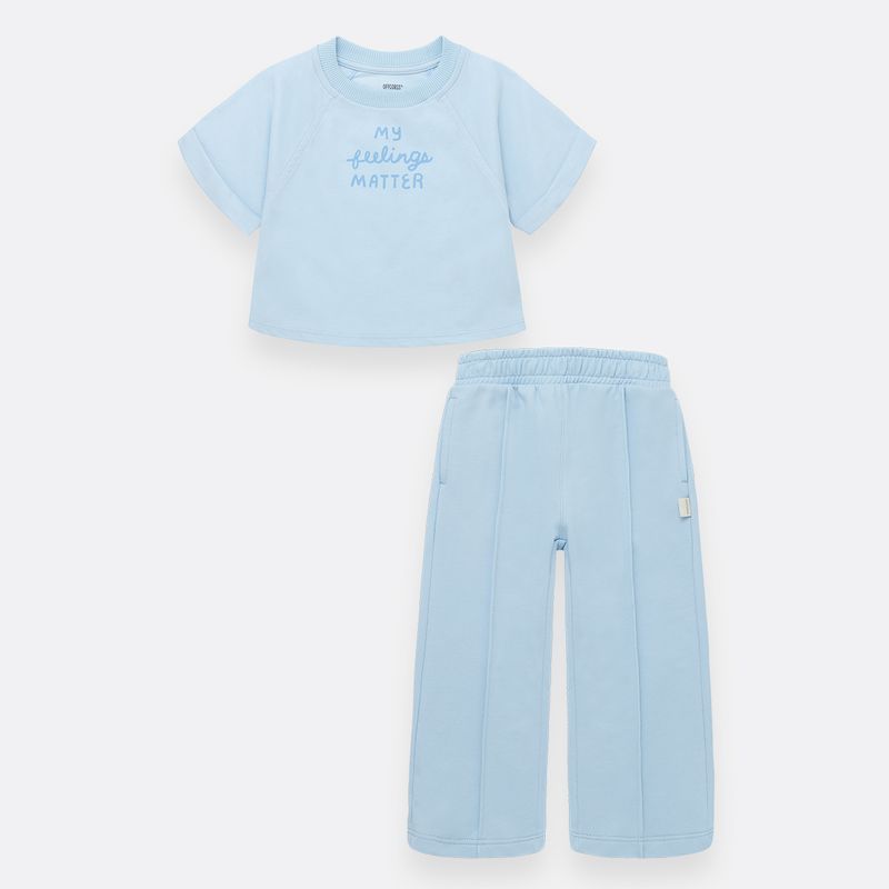 Conjunto-para-bebe-niña-de-camiseta-manga-corta---sudadera-