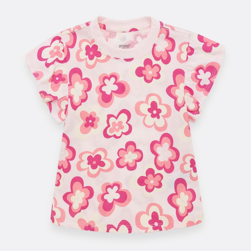 Camiseta Manga Corta Con Boleros Para Bebé Niña Ropa Bebe Nina Offcorss 2981