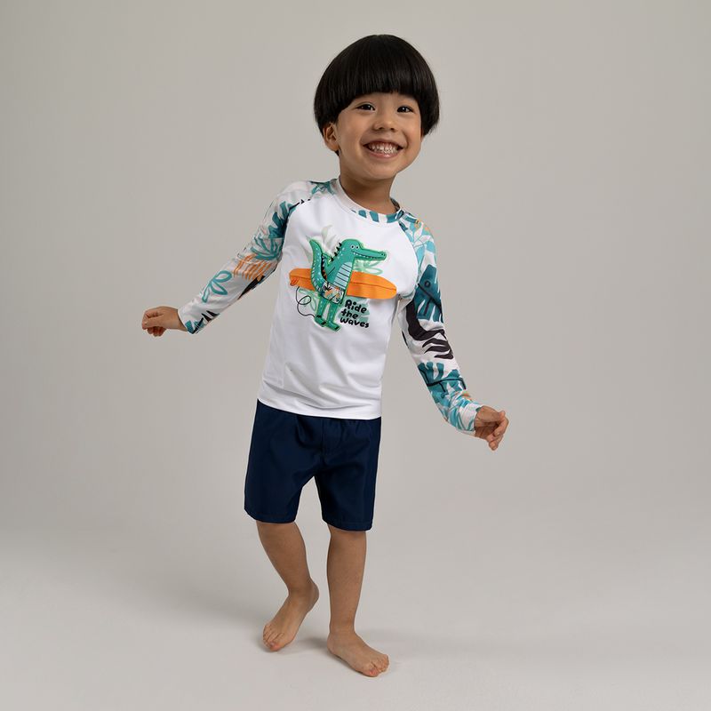 Camiseta-de-baño-para-bebe-niño-manga-larga-