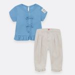 Conjunto-camiseta-manga-corta---pantalon-para-recien-nacido-niña
