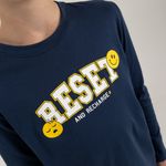 Pijama-para-bebe-niño-conjunto-de-camiseta-manga-larga---pantalon--Azul