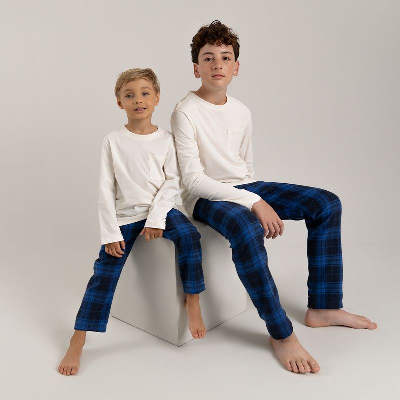 Pijama-para-bebe-niño-conjunto-de-camiseta-manga-larga---pantalon--Amarillo