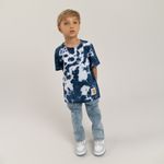 Camiseta-para-bebe-niño-manga-corta-con-teñido-tie-dye