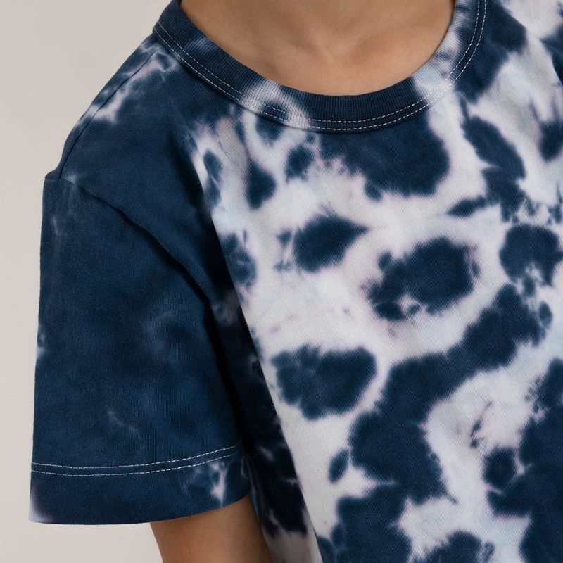 Camiseta-para-bebe-niño-manga-corta-con-teñido-tie-dye