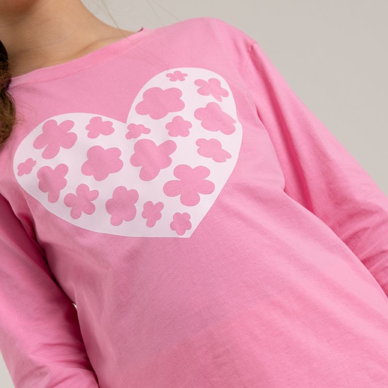 Pijama-para-bebe-niña-en-conjunto-de-camiseta-manga-larga---sudadera--Rosado