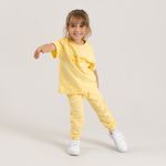 Camiseta-manga-corta-para-bebe-unisex-Amarillo