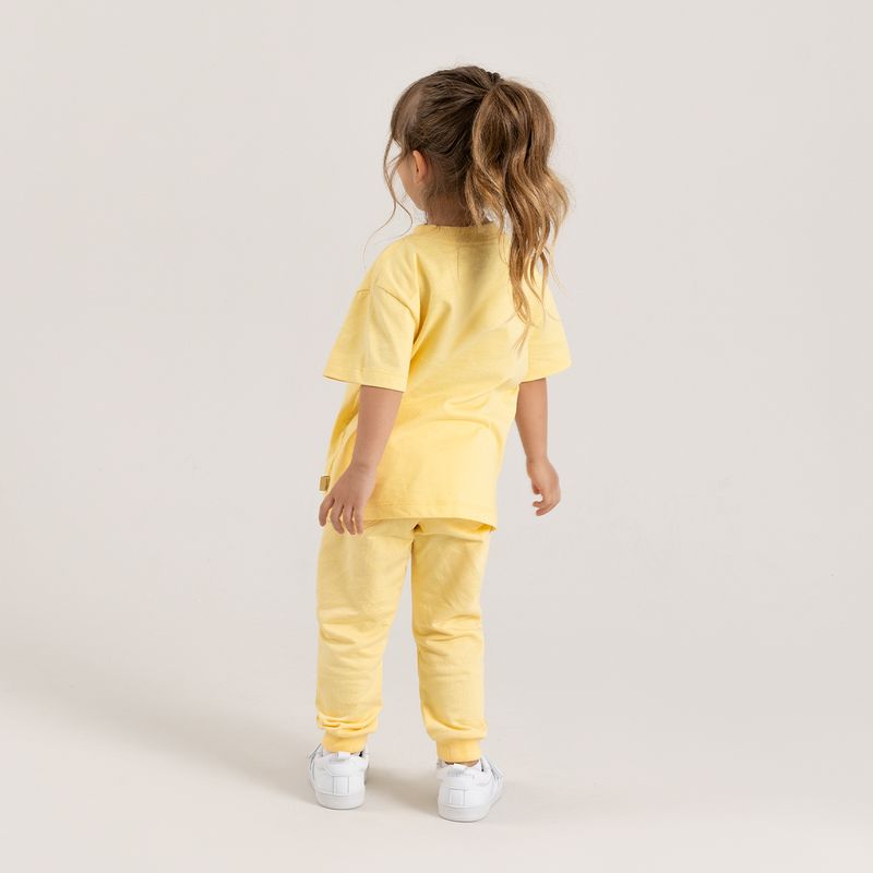 Camiseta-manga-corta-para-bebe-unisex-Amarillo