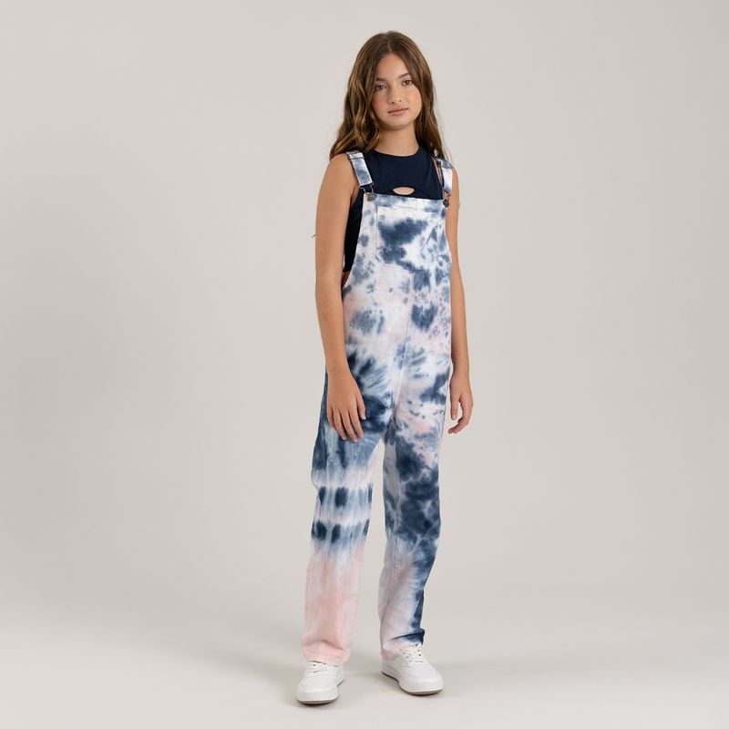 Overall-largo-para-niña-efecto-tie-dye-Indigo