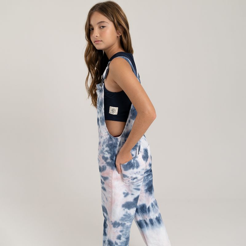 Overall-largo-para-niña-efecto-tie-dye-Indigo