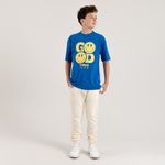 Camiseta-manga-corta-para-niño-unisex-Azul