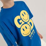 Camiseta-manga-corta-para-niño-unisex-Azul