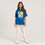 Camiseta-manga-corta-para-niño-unisex-Azul