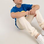 Pantalon-de-sudadera-para-niño-unisex-Cafe