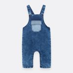 Overall-largo-para-recien-nacido-niño-Indigo-Oscuro