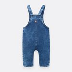 Overall-largo-para-recien-nacido-niño-Indigo-Oscuro