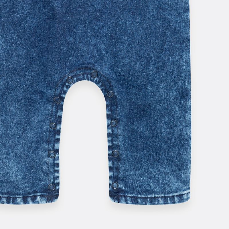Overall-largo-para-recien-nacido-niño-Indigo-Oscuro