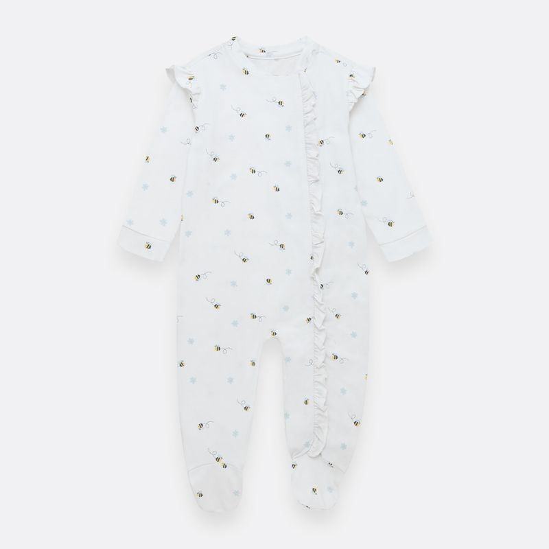 Pijama-para-recien-nacida-niña-enterizo-de-piecitos-Gris