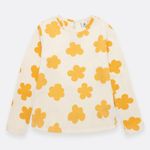 Pijama-para-bebe-niña-en-conjunto-de-camiseta-manga-larga---sudadera--Amarillo