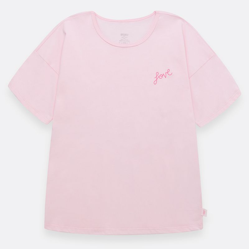 Pijama-para-bebe-niña-camiseta-manga-corta---sudadera--Rosado