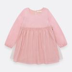 Vestido-manga-larga-para-bebe-niña-Rosado