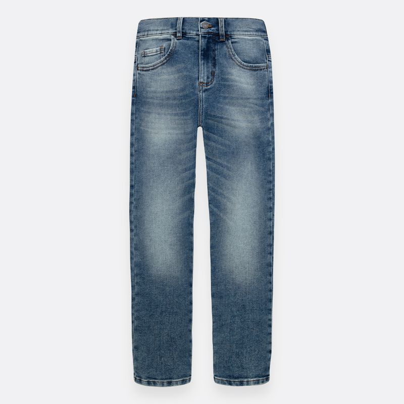 Jean-silueta-slim-para-niño-5-bolsillos-Indigo-Medio