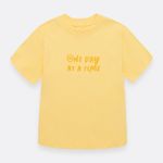 Camiseta-manga-corta-para-bebe-unisex-Amarillo