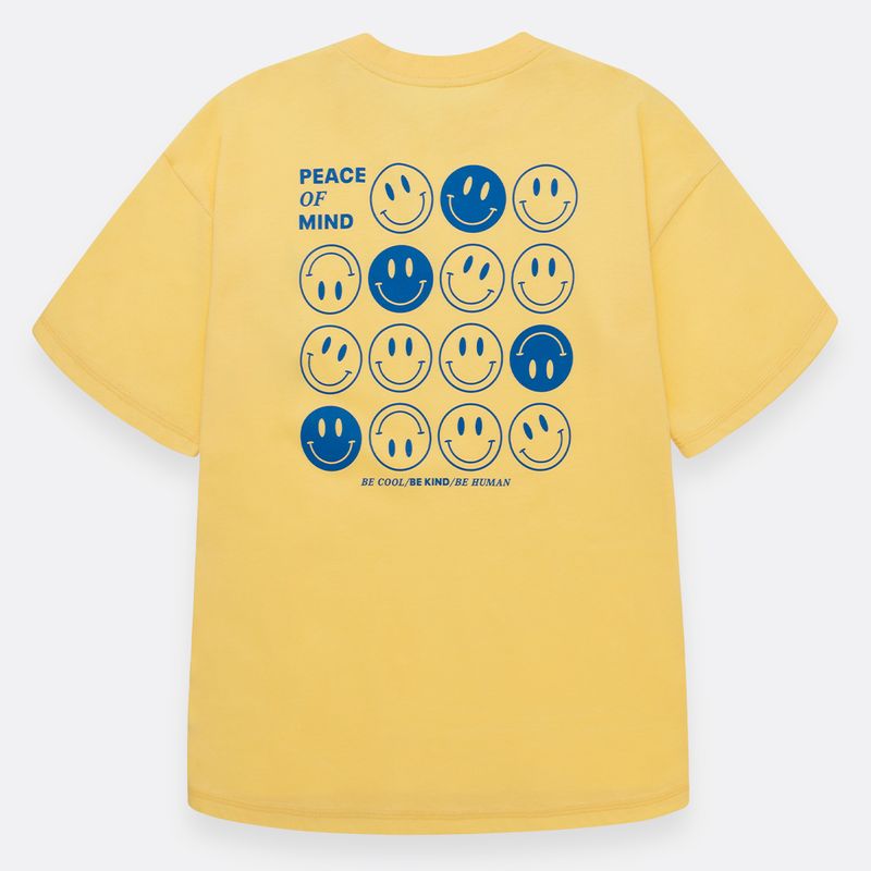 Camiseta-manga-corta-para-niño-unisex-Amarillo
