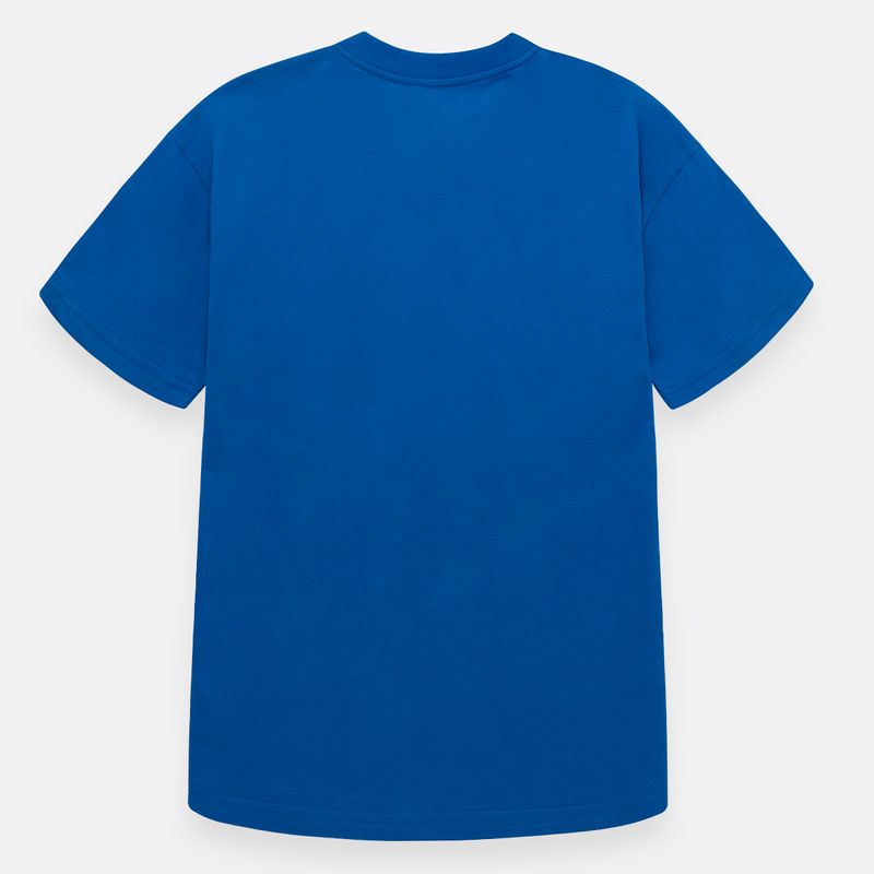 Camiseta-manga-corta-para-niño-unisex-Azul