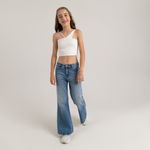 Camisa-crop-top-para-niña-con-recogido-en-espalda