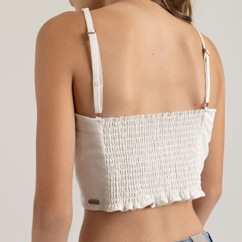 Camisa-crop-top-para-niña-con-recogido-en-espalda