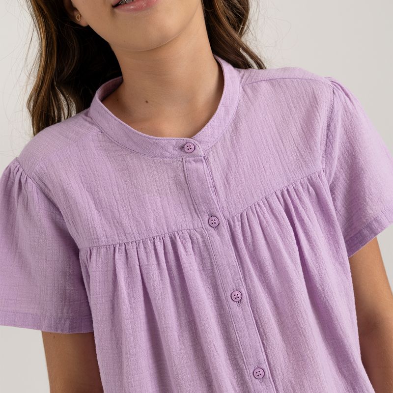 Camisa-para-niña-manga-corta-con-botones