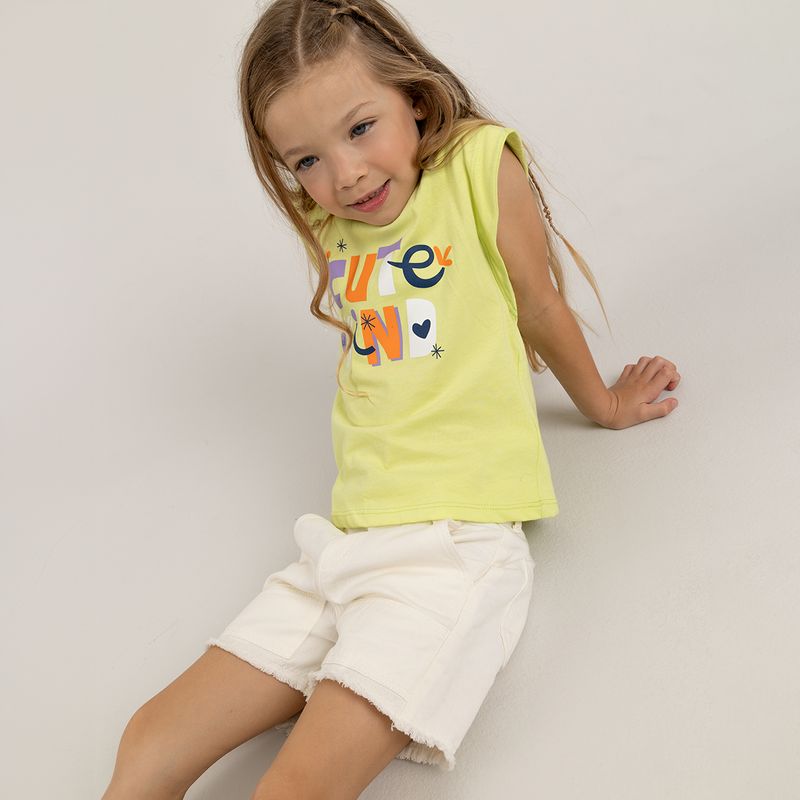 Conjunto-para-bebe-niña-de-camiseta---short