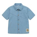 Camisa-manga-corta-para-bebe-niño-Indigo-Claro