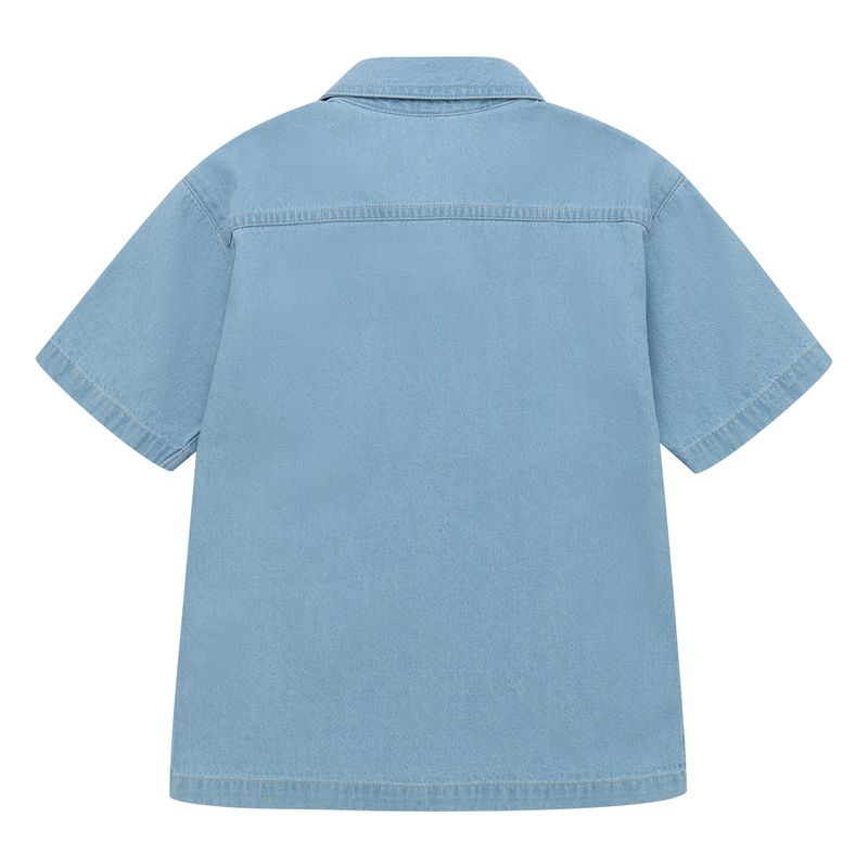 Camisa-manga-corta-para-bebe-niño-Indigo-Claro