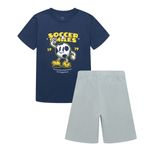 Pijama-para-bebe-niño-conjunto-de-camiseta-manga-corta---bermuda