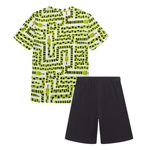 Pijama-para-bebe-niño-conjunto-de-camiseta-manga-corta---bermuda