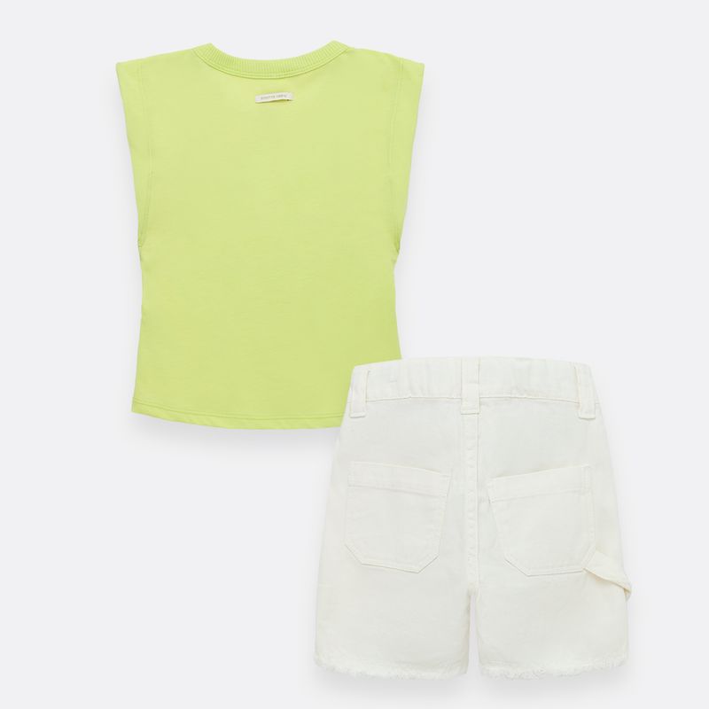 Conjunto-para-bebe-niña-de-camiseta---short