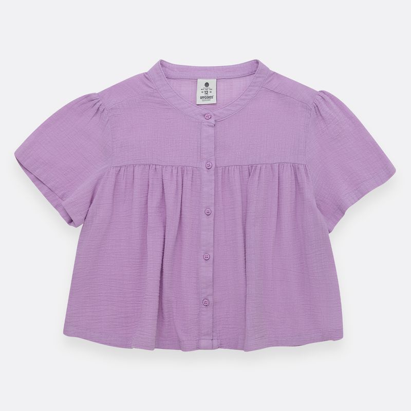 Camisa-para-niña-manga-corta-con-botones